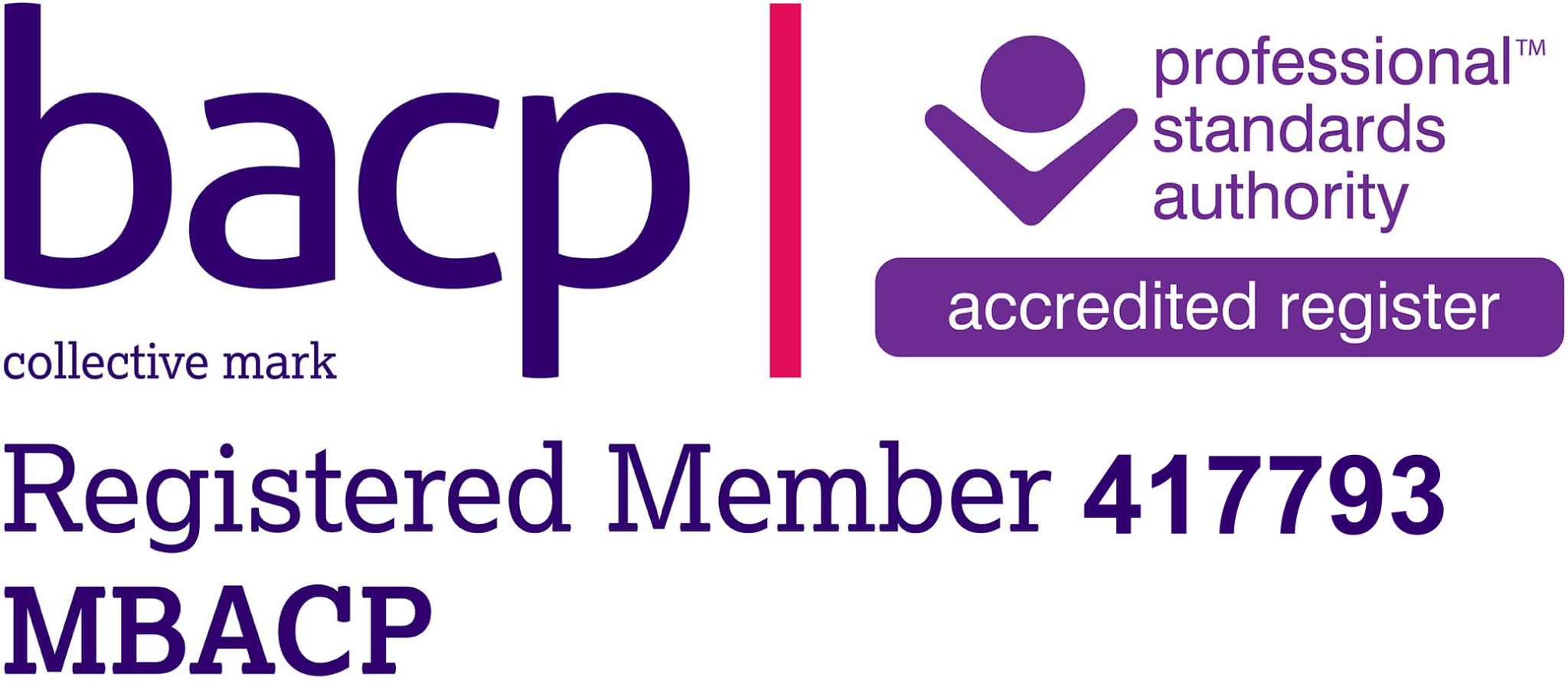 BACP Registered Member MBACP 417793